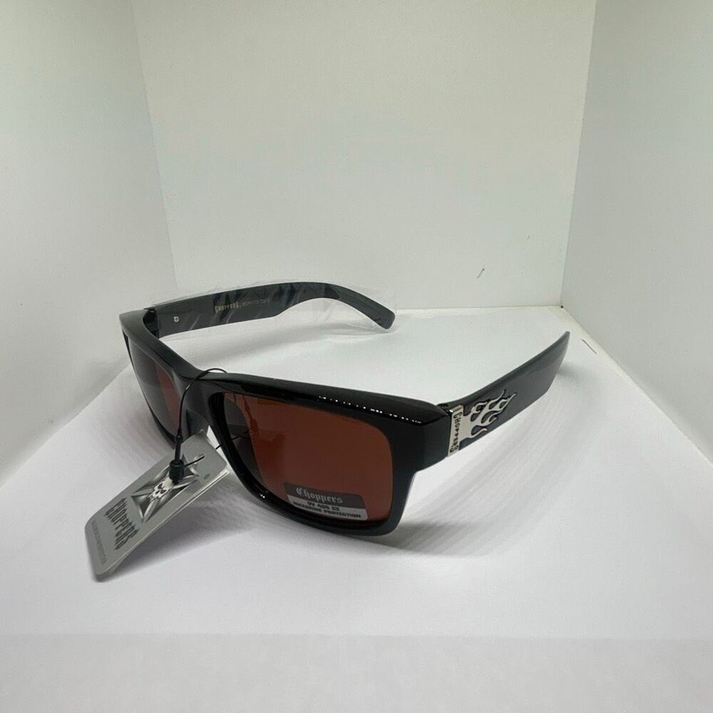 Choppers Sunglasses UV400 Wrap Around Biker Style